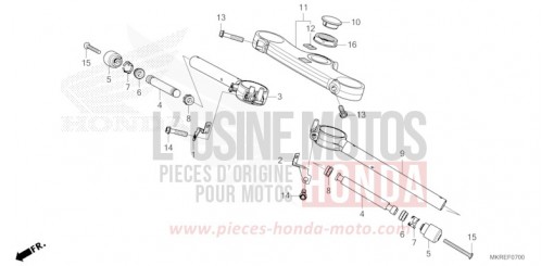HANDLE PIPE/TOP BRIDGE CBR1000SPR de 2024